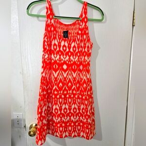 Petite Small Vibrant Orange Womens New Direction Dress